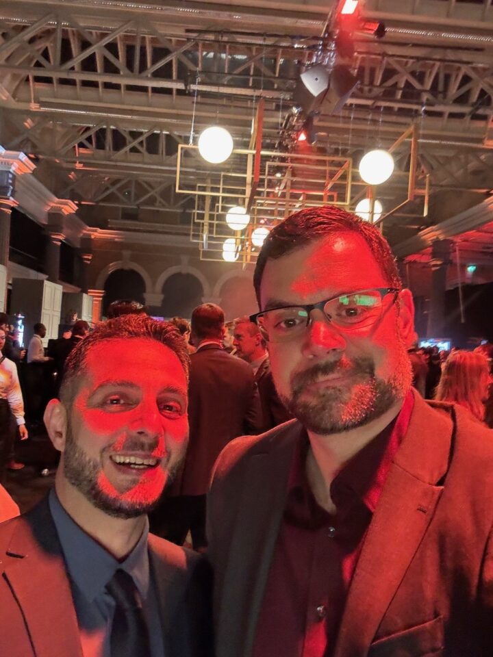 Abdallah Huballah (left, CTO of Incari) and Alexander Grasse (CPO of Incari) at CDN Award in London.